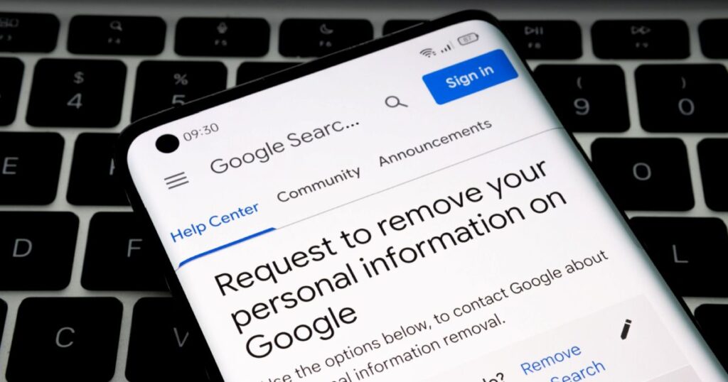Personal Information from Google