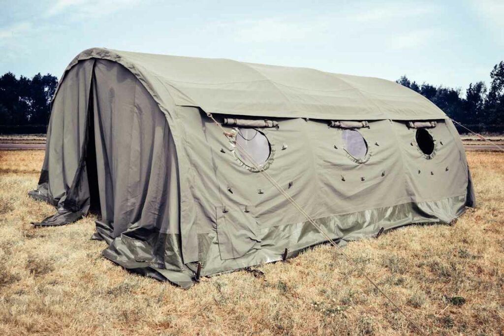 Military Shelter Use For Construction Business
