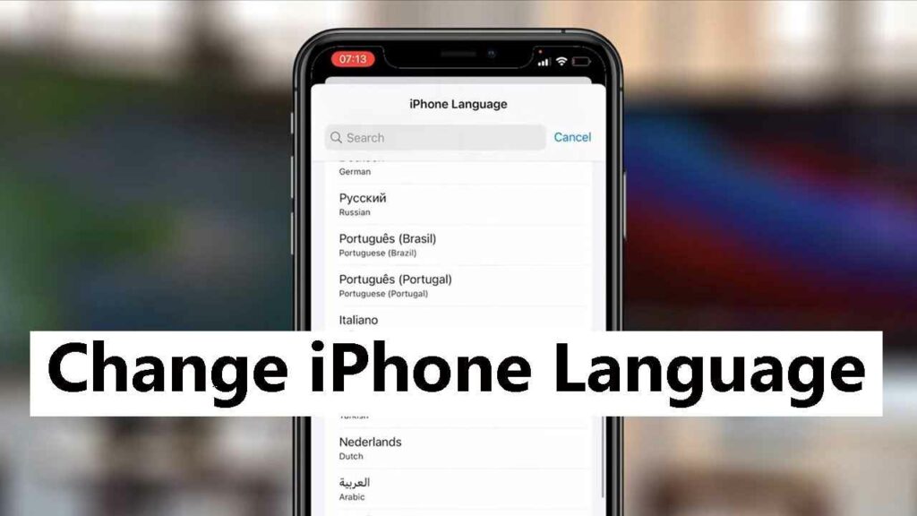 iPhone Language